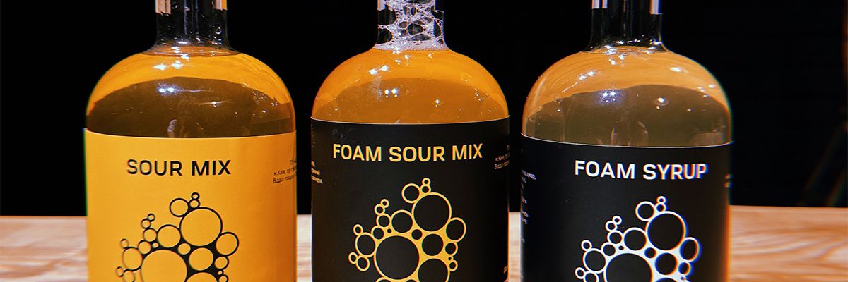 Нові продукти для приготування коктейлів FOAM SYRUP, FOAM SOUR MIX та SOUR MIX! фото