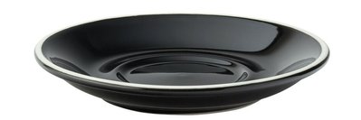 Блюдце чорне, 150х25 мм, матеріал Кераміка Utopia CT8125 фото