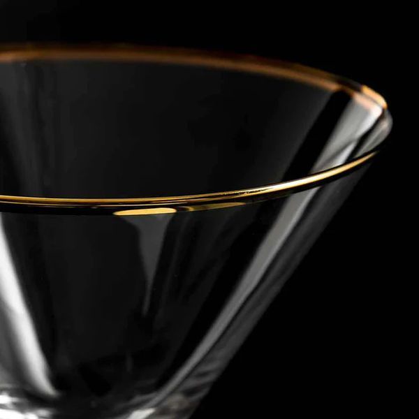 Коктейльный бокал мартини, 210 мл, Gold Rim, Urban Bar UB4900 фото