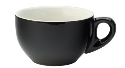 Чашка для лате чорна, 260 мл, 103х64 мм, матеріал Кераміка Utopia CT8090 фото