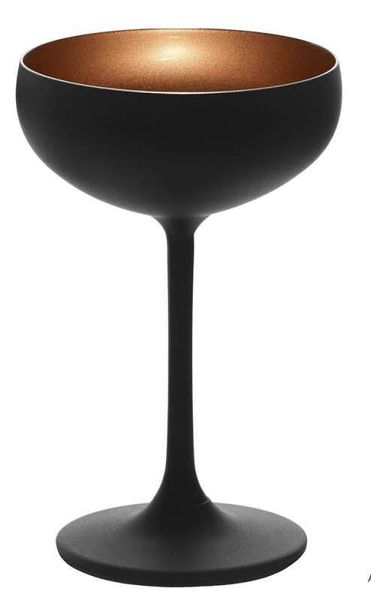 Бокал для шампанского черный/бронза 230 мл, Olympic 109-2739808 фото