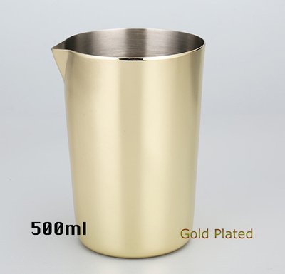 Змішувальний стакан золотого кольору 500 мл BarTrigger mgb0074 фото