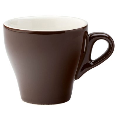 Чашка тюльпан коричнева, 160 мл, 80 x 75 мм, матеріал Кераміка Utopia СТ8130 фото