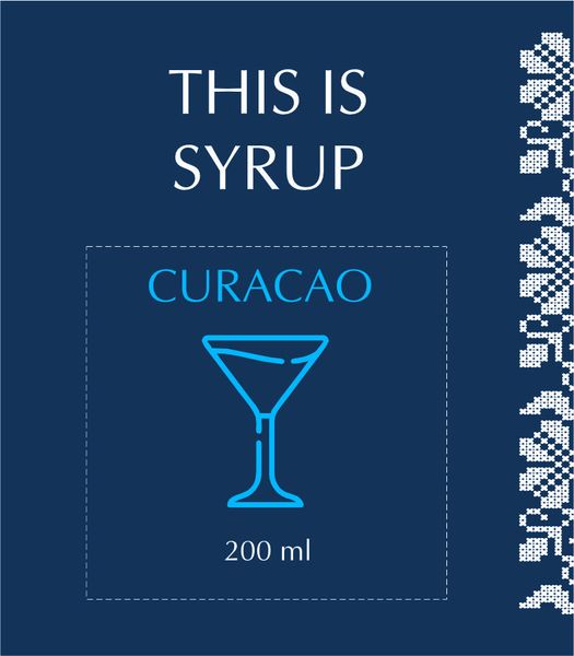 Сироп "THIS IS SYRUP" Кюрасао (CURACAO) 200 мл This007 фото