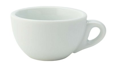 Чашка для капучіно біла, 180 мл, 94х55 мм, матеріал Кераміка Utopia CT8091 фото