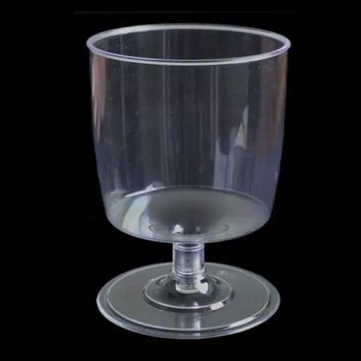 Келих Гоблет для вина та коктейлів, пластик, одноразовий 190 мл op005 фото
