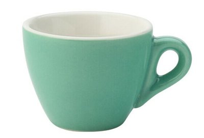 Чашка для еспресо зелена, 80 мл, 65х52 мм, матеріал Кераміка Utopia CT8109 фото