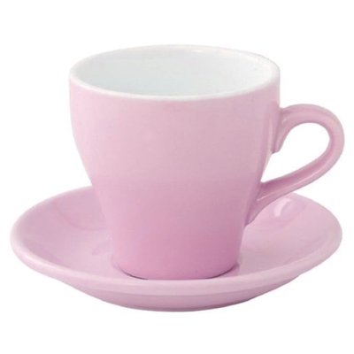Чашка та блюдце для еспресо, набір, 80 мл, рожевого кольору YX1553P фото