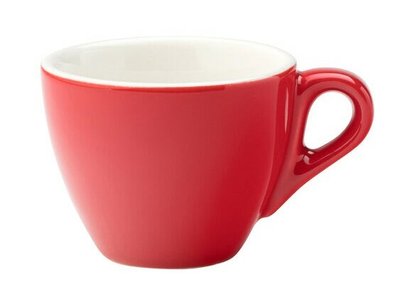 Чашка для еспресо червона, 80 мл, 65х52 мм, матеріал Кераміка Utopia CT8140 фото