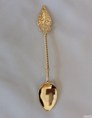 Ложка декоративна, золотиста з візерунком, 11 см BarTrigger afc075 фото