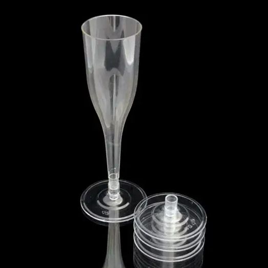Склянка для шампанського та ігристого, пластик, одноразовий 125 мл op008 фото