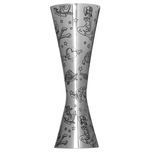 Джигер Aero, серебристого цвета с гравировкой Tattoo, 1/2 унции, Urban Bar UB3548 фото
