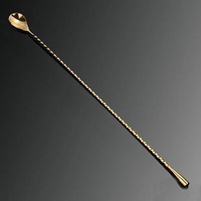 Барная ложка золотая, капля 45 см BarTrigger bs0054 фото