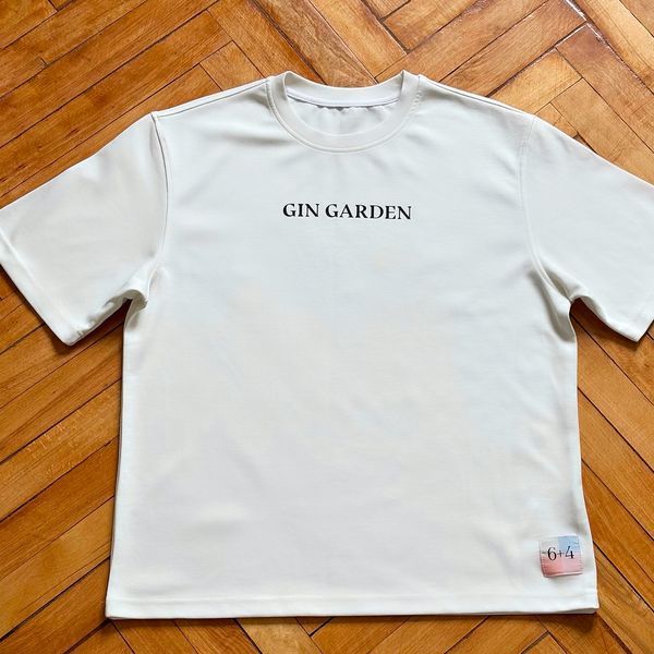 Футболка Gin Garden белая, White fut016 фото