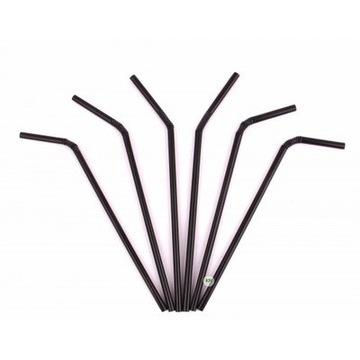 Трубочки черные, 21 см (100 шт) afc266 фото