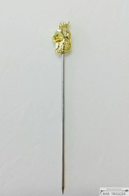 Шпажка коктейльна металева 11 см (папуга золотого кольору), Bar Trigger afc106 фото