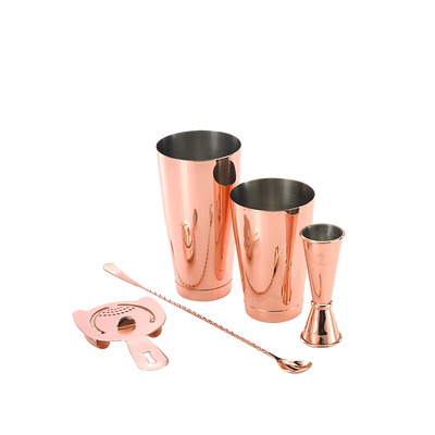 Набір для коктейлю (5 предметів) мідного кольору Bartender`s Copper Set BarFly m37101CP фото