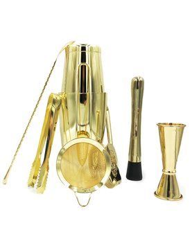 Набір для коктейлів (7 предметів) золотистого кольору, Bartender`s Gold Set 4.0, BarTrigger nabor021 фото