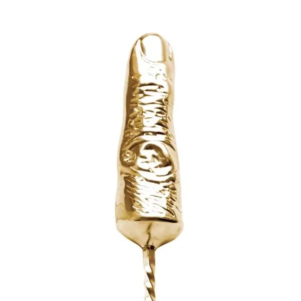 Барная ложка - палец Negroni в золотом цвете 35 см bs0087 фото