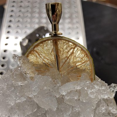 Шпажка коктейльна металева 11 см (келих золотого кольору), Bar Trigger afc165 фото