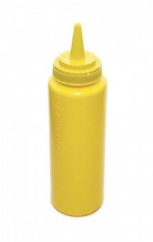 Диспенсер для соусів та сиропів жовтий з мірною шкалою 240мл ot330 фото