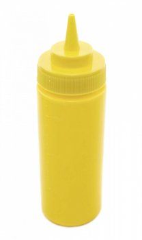 Диспенсер для соусів та сиропів жовтий з мірною шкалою 360мл ot331 фото