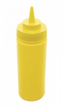 Диспенсер для соусів та сиропів жовтий з мірною шкалою 360мл ot331 фото