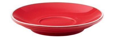 Блюдце червоне, 150х25 мм, матеріал Кераміка Utopia CT8143 фото