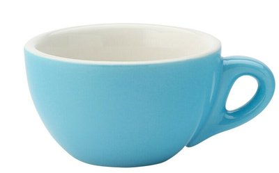 Чашка для капучіно блакитна, 180 мл, 94х55 мм, матеріал Кераміка Utopia CT8093 фото