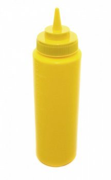 Диспенсер для соусів та сиропів жовтий з мірною шкалою 710мл ot332 фото