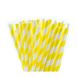 Бумажные трубочки желто-белые витые, упаковка 250 шт afc246 фото 1