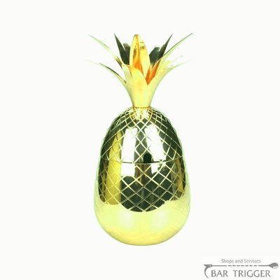Тікі-келих, ананас, золотого кольору 500 мл, BarTrigger smb033 фото