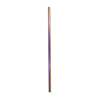 Трубочка металлическая прямая цвет радуги 20,5 см BarTrigger afc134 фото