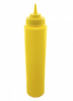 Диспенсер для соусів та сиропів жовтий з мірною шкалою 950мл ot335 фото