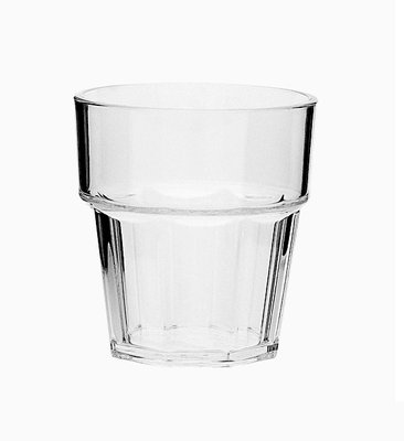 Склянка 250 мл низька полікарбонат op045 фото