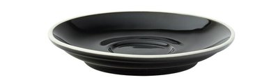 Блюдце чорне, 115х19 мм, матеріал Кераміка Utopia CT8115 фото
