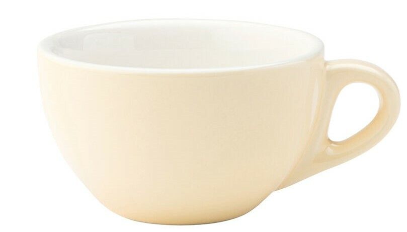 Чашка для капучіно кремова, 180 мл, 94х55 мм, матеріал Кераміка Utopia CT8146 фото