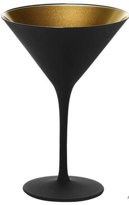 Коктейльный бокал для мартини черный/золото 240 мл, Olympic 109-1409225 фото