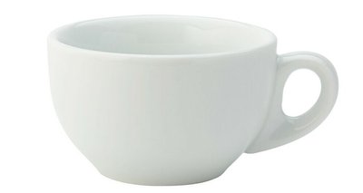 Чашка для лате біла, 260 мл, 103х64 мм, матеріал Кераміка Utopia CT8086 фото