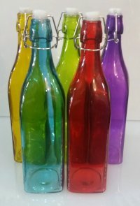 Бутылка стеклянная с бугельной пробкой для премиксов 1000 мл ot259 фото