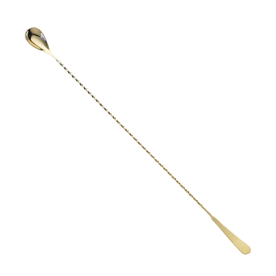Барна ложка пелюстка, 43.5 см, золотого кольору, BarFly m37011GD фото