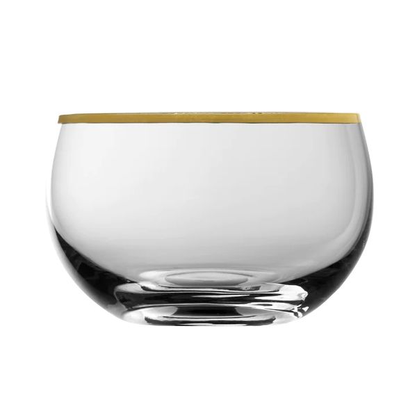 Чаша для подачі снеків та закусок Bits Gold Rim, 300 мл, Urban Bar UB6436 фото