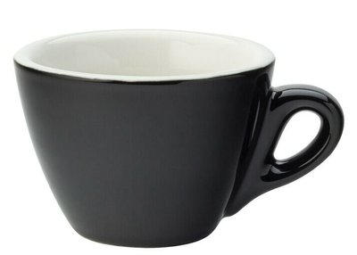 Чашка для флетвайт чорна, 160 мл, 86х62 мм, матеріал Кераміка Utopia CT8100 фото