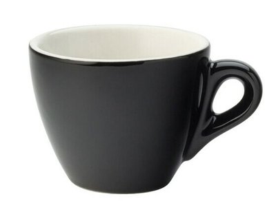 Чашка для еспресо чорна, 80 мл, 65х52 мм, матеріал Кераміка Utopia CT8110 фото