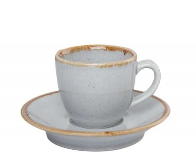 Чашка кавова 80 мл з блюдцем 120 мм у наборі, Seasons Gray 213-212109.G фото