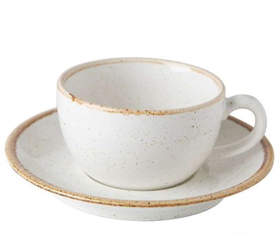 Чашка чайная 200 мл с блюдцем 160 мм в наборе, Seasons Beige 213-222105.B фото
