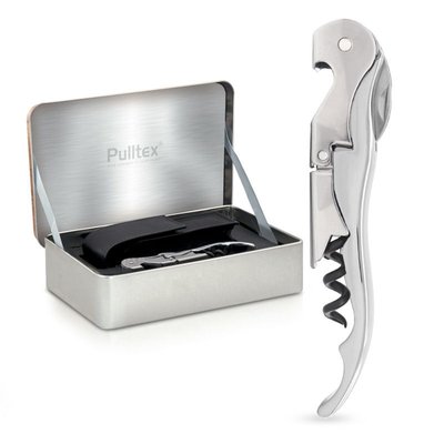 Ніж сомельє в подарунковому кейсі De luxe, срібного кольору, Pulltex 107-725 фото