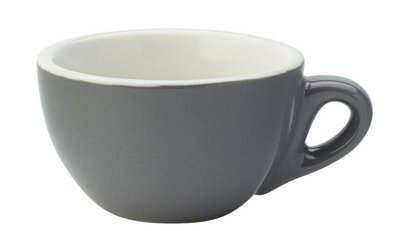 Чашка для капучіно сіра, 180 мл, 94х55 мм, матеріал Кераміка Utopia CT8092 фото