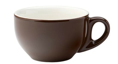 Чашка для лате коричнева, 260 мл, 103х64 мм, матеріал Кераміка Utopia CT8127 фото