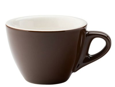Чашка для флетвайт коричнева, 160 мл, 86х62 мм, матеріал Кераміка Utopia CT8129 фото